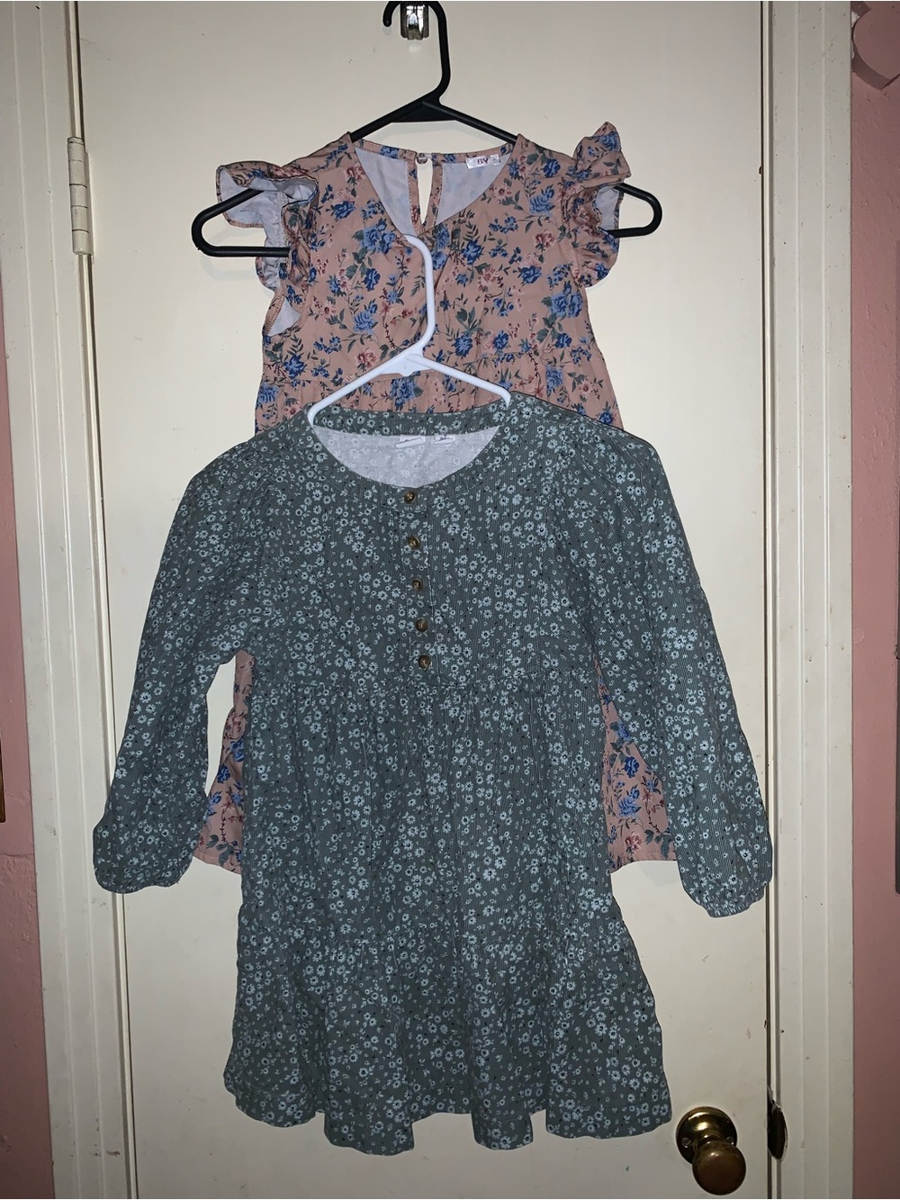 GAP Kids Girls 6 6X Floral Corduroy Cottagecore Dress Bundle 2 Pc